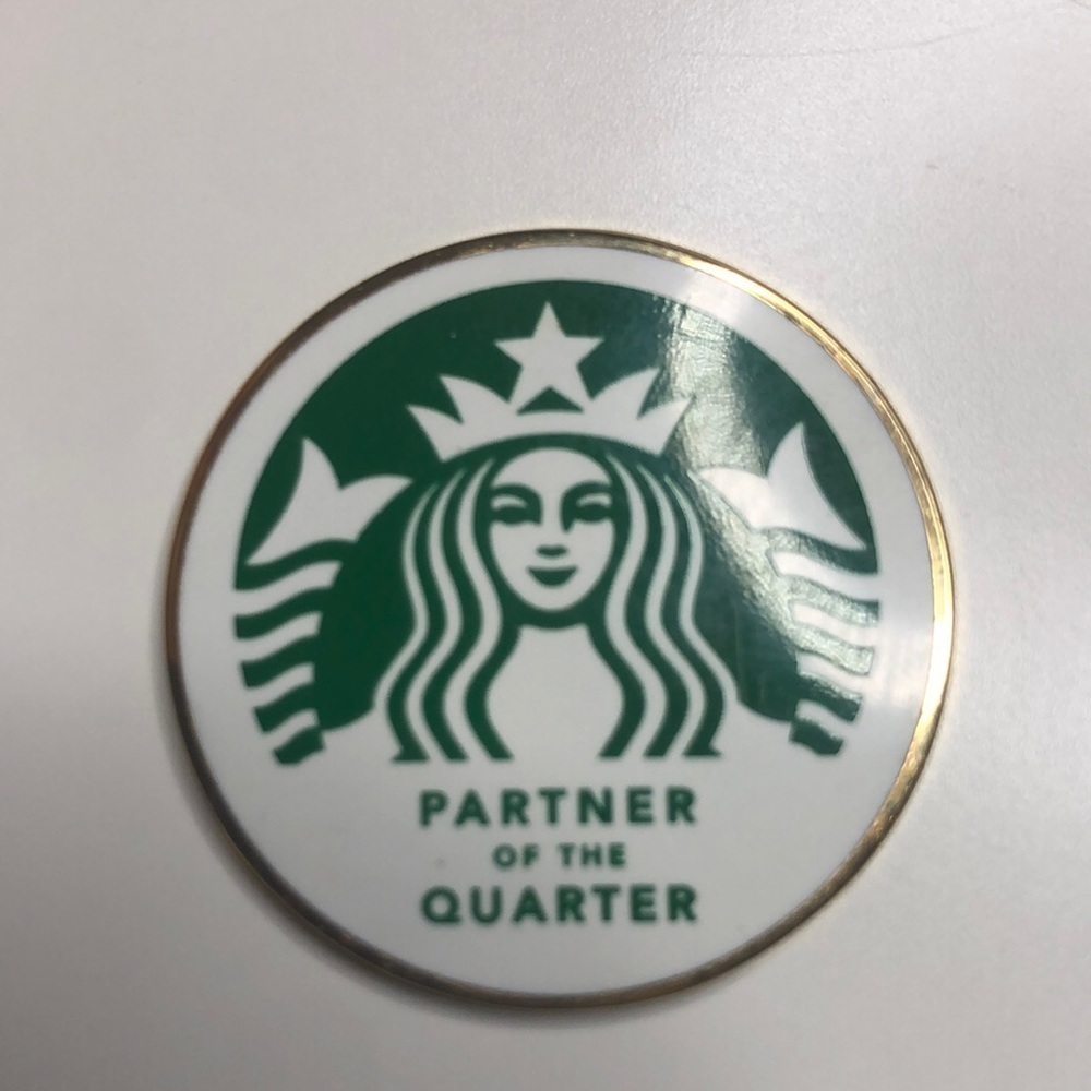 STARBUCKS PARTNER OF THE QUARTER PIN